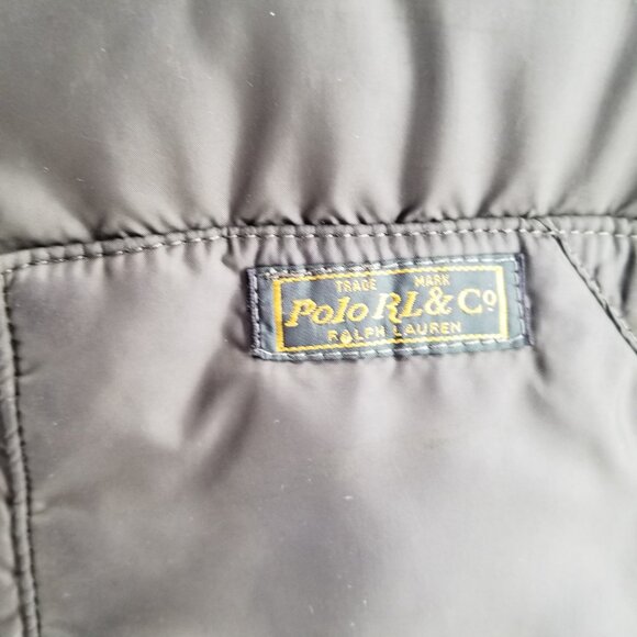 Polo Ralph Lauren Puffer Down Vest Mens 2XB Big Green Jacket Full Zip VINTAGE - Picture 7 of 12